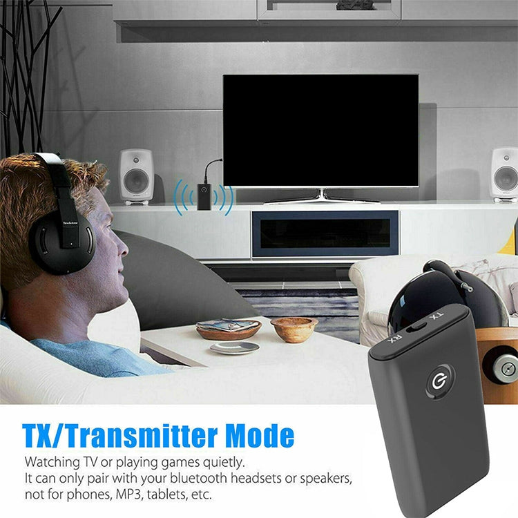 Adattatore Bluetooth B10S 5.0 Trasmettitore Ricevitore Bluetooth Adattatore Bluetooth 2 in 1, black