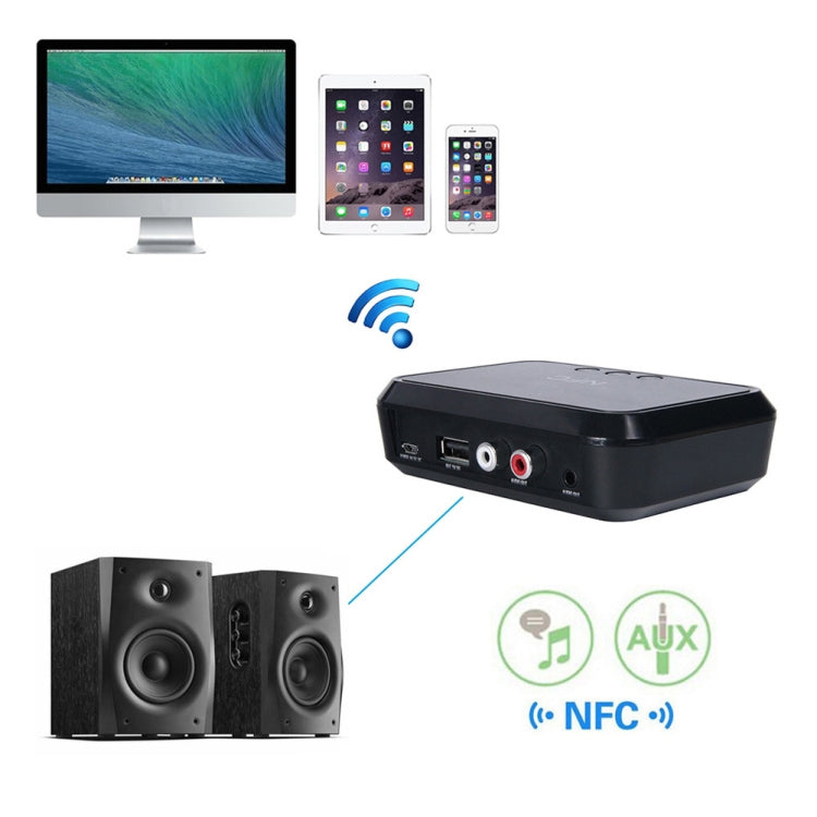 NFC Desktop Bluetooth Music Receiver Adattatore Bluetooth 4.1 L'unità USB legge l'altoparlante Bluetooth, B10