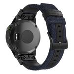 Cinturino per cinturino da polso in tela e pelle per Garmin Fenix 5 Plus, cinturino da polso Dimensioni: 150 + 110 mm