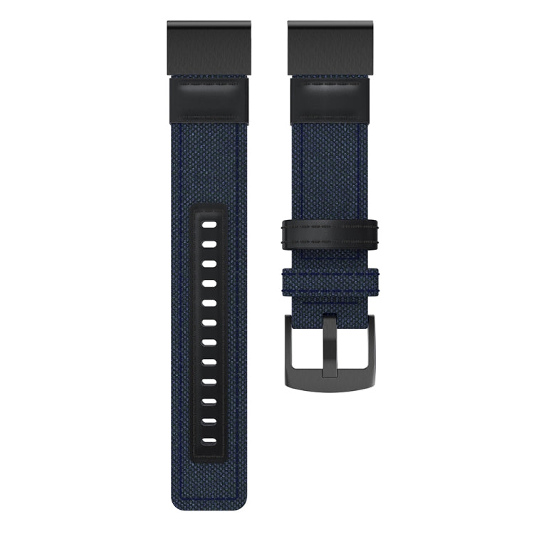 Cinturino per cinturino da polso in tela e pelle per Garmin Fenix 5 Plus, cinturino da polso Dimensioni: 150 + 110 mm
