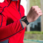 Cinturino per cinturino da polso in tela e pelle per Garmin Fenix 5 Plus, cinturino da polso Dimensioni: 150 + 110 mm