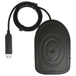 PC con tastiera e mouse con controllo a pedale con interruttore a pedale singolo USB in metallo, 1 Foot Switch (Metal)