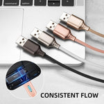 Spegnimento automatico intelligente Linea di ricarica per lega di zinco per la linea di dati luminosi della lampada da corsa Apple, black, white, glod, rose gold