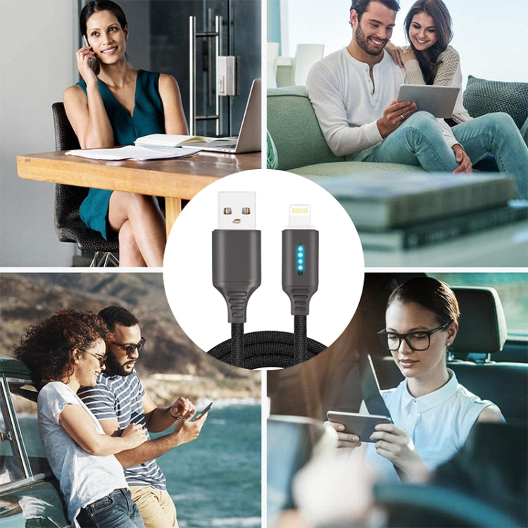 Spegnimento automatico intelligente Linea di ricarica per lega di zinco per la linea di dati luminosi della lampada da corsa Apple, black, white, glod, rose gold