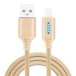 Spegnimento automatico intelligente Linea di ricarica per lega di zinco per la linea di dati luminosi della lampada da corsa Apple, black, white, glod, rose gold