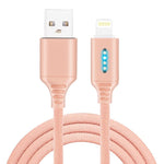 Spegnimento automatico intelligente Linea di ricarica per lega di zinco per la linea di dati luminosi della lampada da corsa Apple, black, white, glod, rose gold