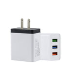 Caricabatteria da viaggio 3USB 2A spina americana