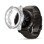 Adatto per custodia per orologio in gel di silice TPU trasparente Garmin Fenix 5 e 5 Plus