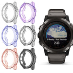 Adatto per custodia per orologio in gel di silice TPU trasparente Garmin Fenix 5 e 5 Plus
