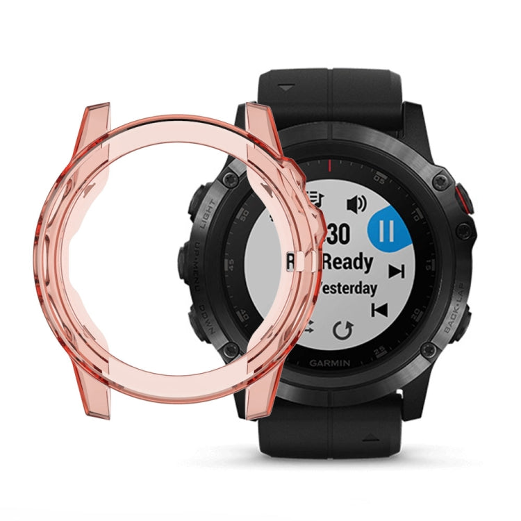 Adatto per custodia per orologio in gel di silice TPU trasparente Garmin Fenix 5 e 5 Plus