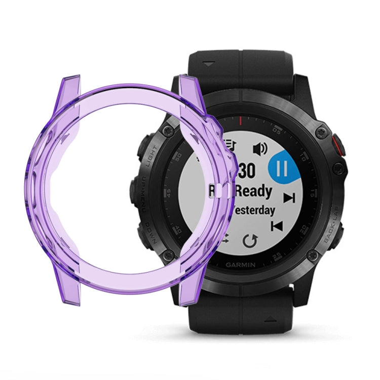 Adatto per custodia per orologio in gel di silice TPU trasparente Garmin Fenix 5 e 5 Plus