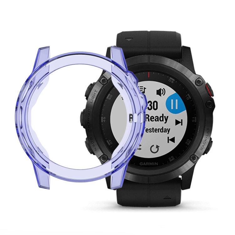 Adatto per custodia per orologio in gel di silice TPU trasparente Garmin Fenix 5 e 5 Plus