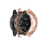 Adatto per custodia per orologio in gel di silice TPU trasparente Garmin Fenix 6X / 6X Pro
