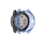 Adatto per custodia per orologio in gel di silice TPU trasparente Garmin Fenix 6X / 6X Pro