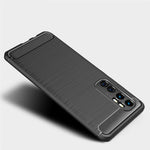 Per Xiaomi Mi Note 10 Lite Custodia in TPU in fibra di carbonio con trama spazzolata, For Xiaomi Mi Note 10 Lite