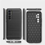 Per Xiaomi Mi Note 10 Lite Custodia in TPU in fibra di carbonio con trama spazzolata, For Xiaomi Mi Note 10 Lite