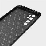 Per Xiaomi Mi Note 10 Lite Custodia in TPU in fibra di carbonio con trama spazzolata, For Xiaomi Mi Note 10 Lite