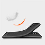 Per Xiaomi Mi Note 10 Lite Custodia in TPU in fibra di carbonio con trama spazzolata, For Xiaomi Mi Note 10 Lite