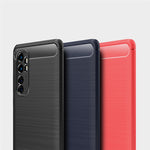 Per Xiaomi Mi Note 10 Lite Custodia in TPU in fibra di carbonio con trama spazzolata, For Xiaomi Mi Note 10 Lite