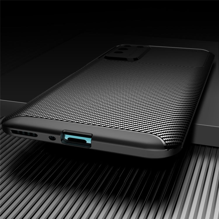 Per Huawei Honor X10 Custodia in TPU antiurto con struttura in fibra di carbonio, For Huawei Honor X10