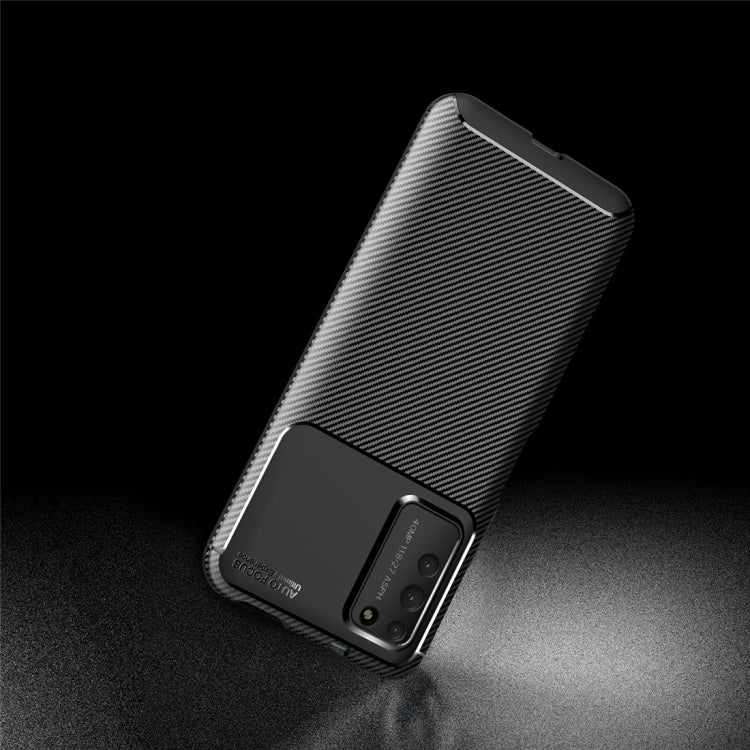 Per Huawei Honor X10 Custodia in TPU antiurto con struttura in fibra di carbonio, For Huawei Honor X10
