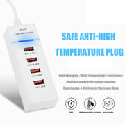 Adattatore Caricabatterie 5V 4,1A 4 Porte USB