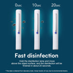 Lampada di disinfezione germicida UV portatile da 3 W. Bastone di disinfezione rapida UV da viaggio per auto personale, UV Fast Disinfection Stick