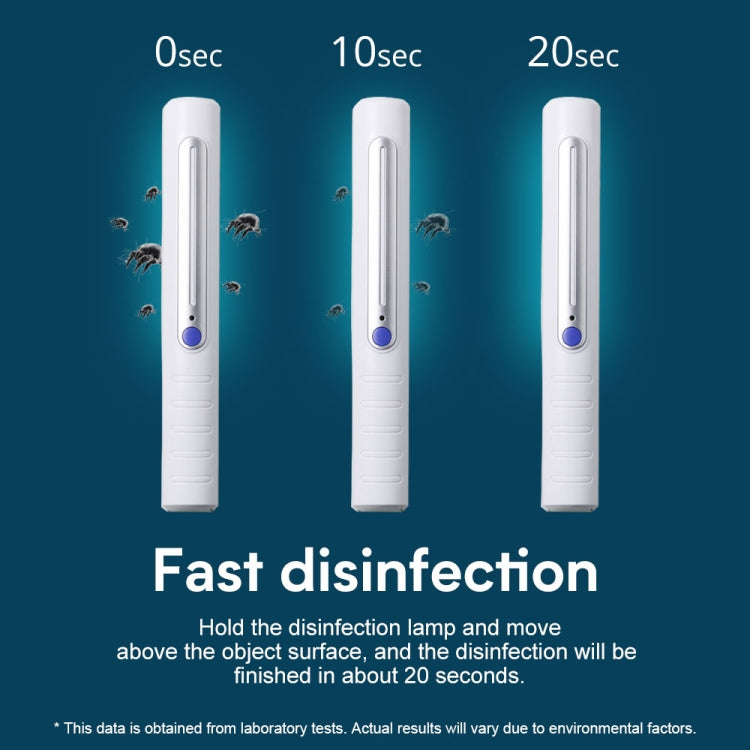 Lampada di disinfezione germicida UV portatile da 3 W. Bastone di disinfezione rapida UV da viaggio per auto personale, UV Fast Disinfection Stick