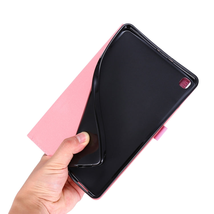 Flip orizzontale TPU + custodia protettiva in pelle PU tessuto con clip per biglietti da visita, For Galaxy Tab A 8.4 (2020), For Galaxy Tab A 8.4(2020)