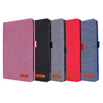 Flip orizzontale TPU + custodia protettiva in pelle PU tessuto con clip per biglietti da visita, For Galaxy Tab A 8.4 (2020), For Galaxy Tab A 8.4(2020)