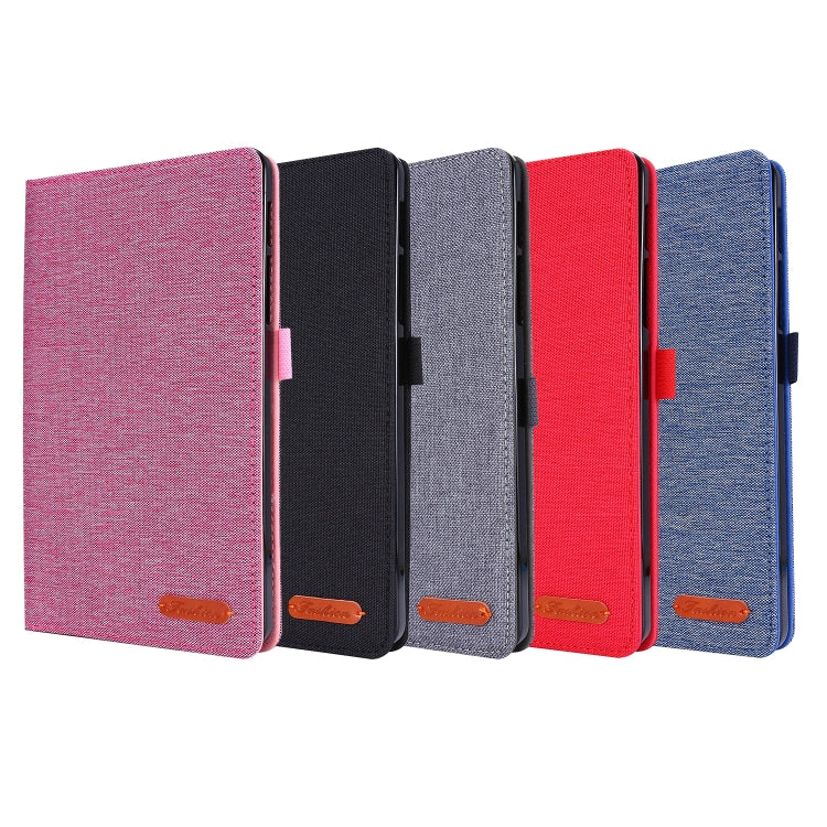 Flip orizzontale TPU + custodia protettiva in pelle PU tessuto con clip per biglietti da visita, For Galaxy Tab A 8.4 (2020), For Galaxy Tab A 8.4(2020)