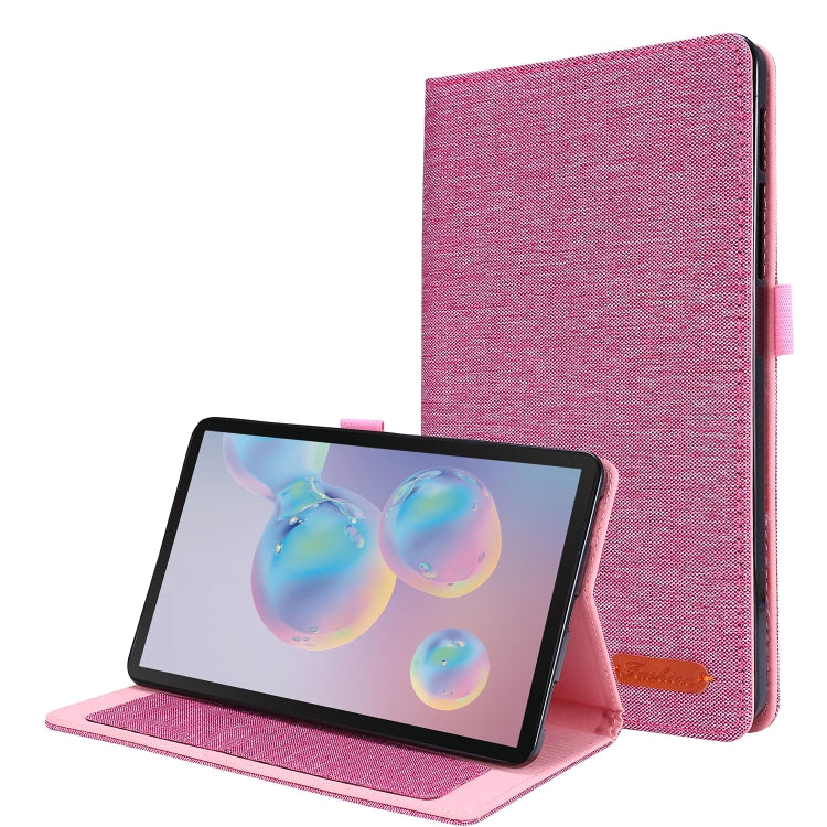 Flip orizzontale TPU + custodia protettiva in pelle PU tessuto con clip per biglietti da visita, For Galaxy Tab A 8.4 (2020), For Galaxy Tab A 8.4(2020)