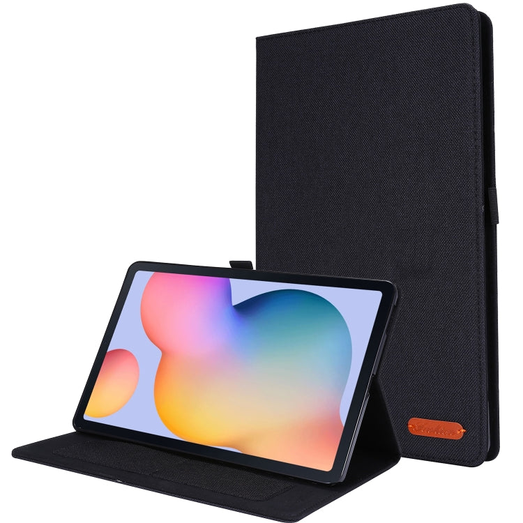 Flip orizzontale TPU + custodia protettiva in pelle PU tessuto con clip per biglietti da visita, For Galaxy Tab S6 Lite