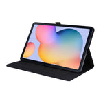 Flip orizzontale TPU + custodia protettiva in pelle PU tessuto con clip per biglietti da visita, For Galaxy Tab S6 Lite