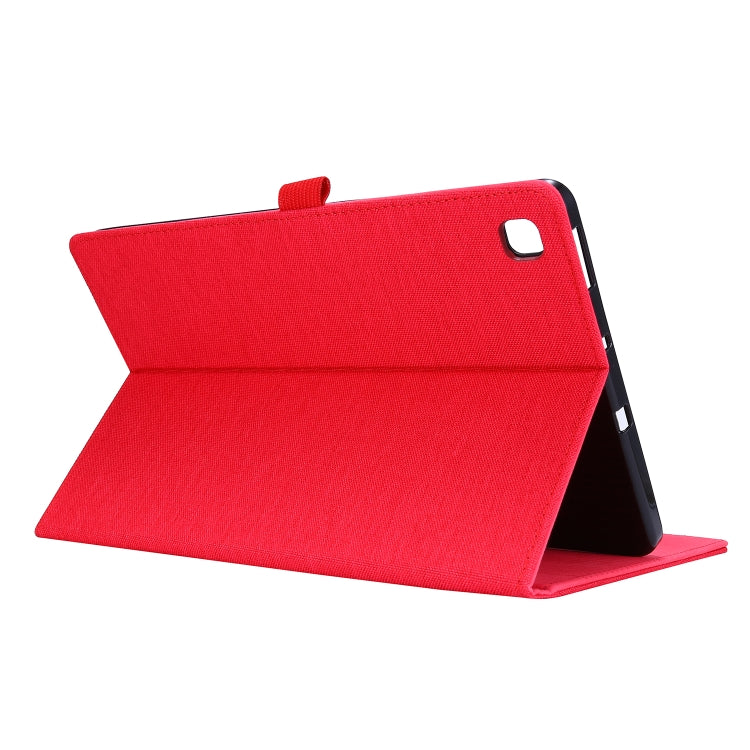 Flip orizzontale TPU + custodia protettiva in pelle PU tessuto con clip per biglietti da visita, For Galaxy Tab S6 Lite