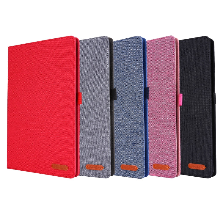 Flip orizzontale TPU + custodia protettiva in pelle PU tessuto con clip per biglietti da visita, For Galaxy Tab S6 Lite