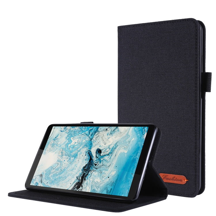 Flip orizzontale TPU + custodia protettiva in pelle PU tessuto con clip per biglietti da visita, For Lenovo Tab M7