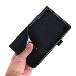 Flip orizzontale TPU + custodia protettiva in pelle PU tessuto con clip per biglietti da visita, For Lenovo Tab M7