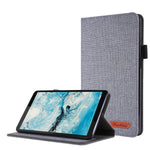 Flip orizzontale TPU + custodia protettiva in pelle PU tessuto con clip per biglietti da visita, For Lenovo Tab M7