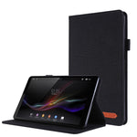 Flip orizzontale TPU + custodia protettiva in pelle PU tessuto con clip per biglietti da visita, For Lenovo Tab M8