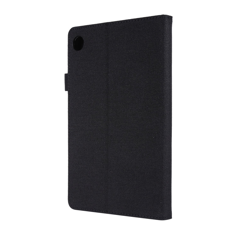 Flip orizzontale TPU + custodia protettiva in pelle PU tessuto con clip per biglietti da visita, For Lenovo Tab M8
