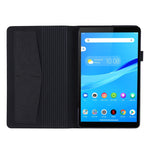 Flip orizzontale TPU + custodia protettiva in pelle PU tessuto con clip per biglietti da visita, For Lenovo Tab M8