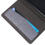 Flip orizzontale TPU + custodia protettiva in pelle PU tessuto con clip per biglietti da visita, For Lenovo Tab M8