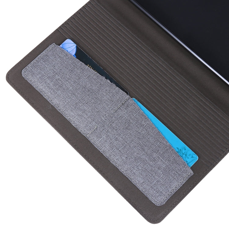 Flip orizzontale TPU + custodia protettiva in pelle PU tessuto con clip per biglietti da visita, For Lenovo Tab M8