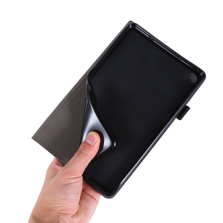 Flip orizzontale TPU + custodia protettiva in pelle PU tessuto con clip per biglietti da visita, For Lenovo Tab M8