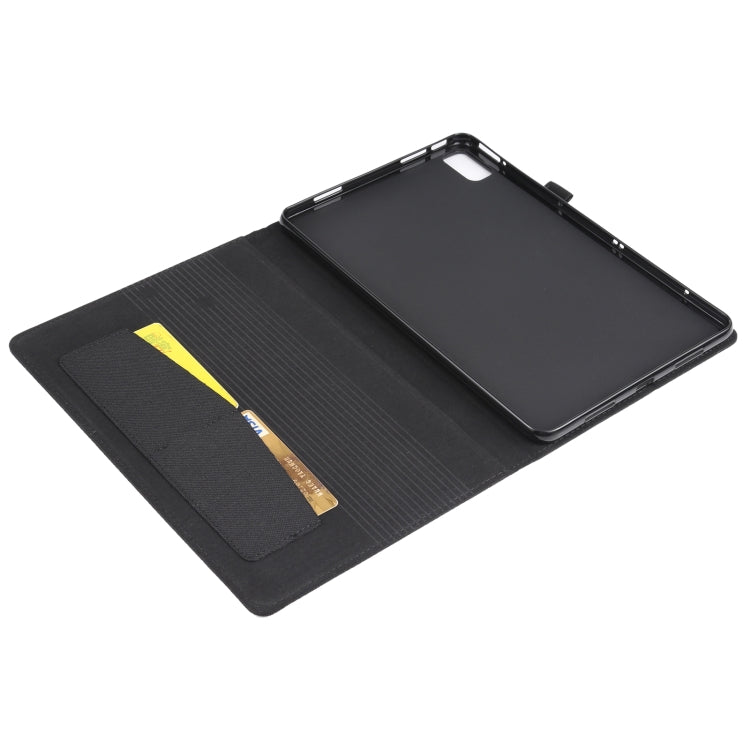 Flip orizzontale TPU + custodia protettiva in pelle PU tessuto con clip per biglietti da visita, For Huawei Matepad 10.4
