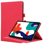 Flip orizzontale TPU + custodia protettiva in pelle PU tessuto con clip per biglietti da visita, For Huawei Matepad 10.4