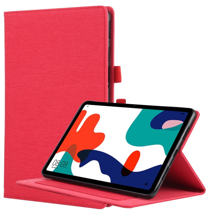 Flip orizzontale TPU + custodia protettiva in pelle PU tessuto con clip per biglietti da visita, For Huawei Matepad 10.4