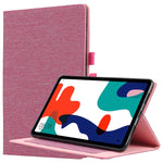 Flip orizzontale TPU + custodia protettiva in pelle PU tessuto con clip per biglietti da visita, For Huawei Matepad 10.4