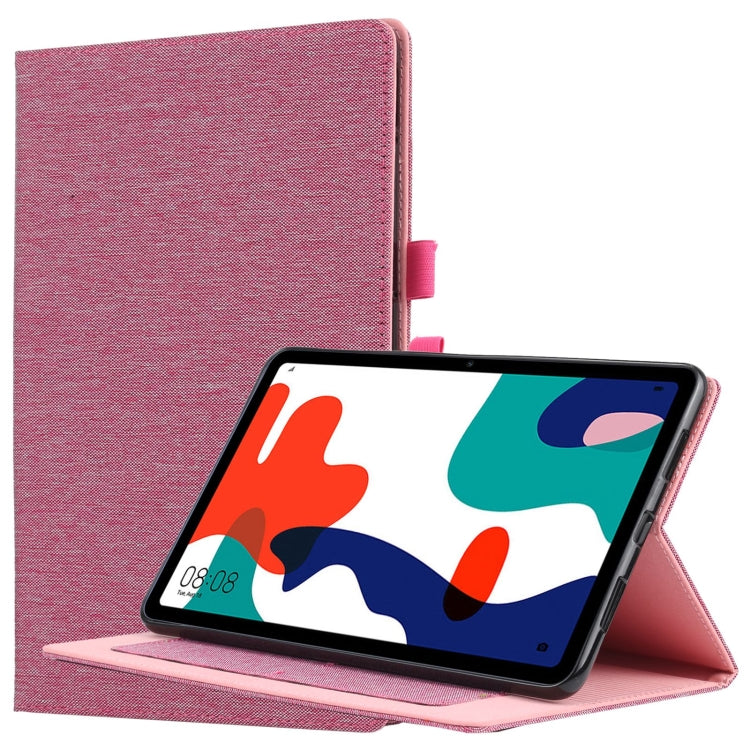 Flip orizzontale TPU + custodia protettiva in pelle PU tessuto con clip per biglietti da visita, For Huawei Matepad 10.4